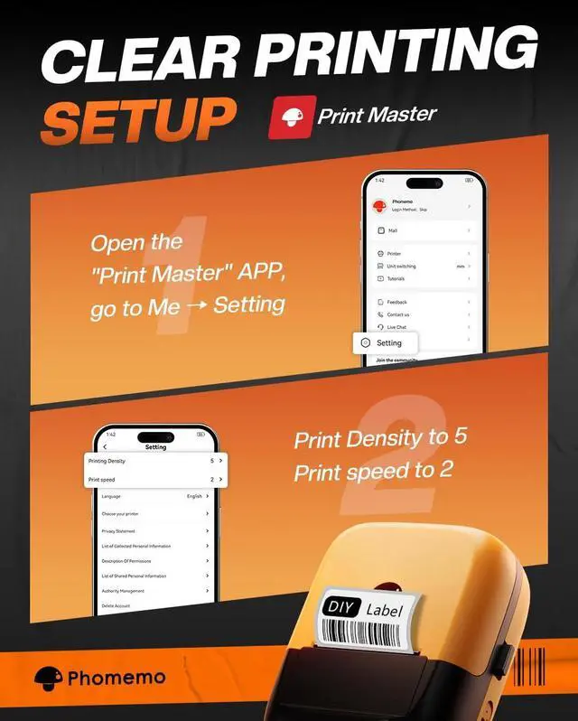 Alt view image 4 of 7 - Industrial Label Maker, 2" Bluetooth Portable Label Printer, Compatible Whith Mobile APP & PC Editor, Rechargeable 2600mAh, Wire and Cable Labeling Machine