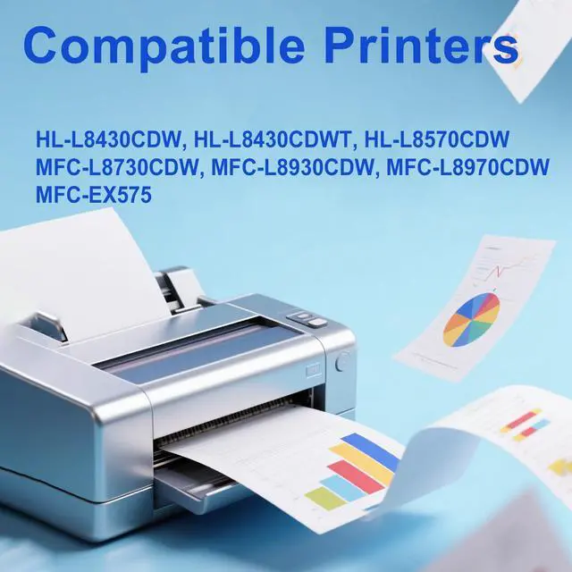 Alt view image 4 of 7 - TN635 TN635XL High Yield Toner Cartridge Replacement for Brother TN635XL Toner Work for HL-L8430CDW, HL-L8430CDWT, HL-L8570CDW,MFC-L8730CDW, MFC-L8930CDW, MFC-L8970CDW and MFC-EX575 Printers4 Pack
