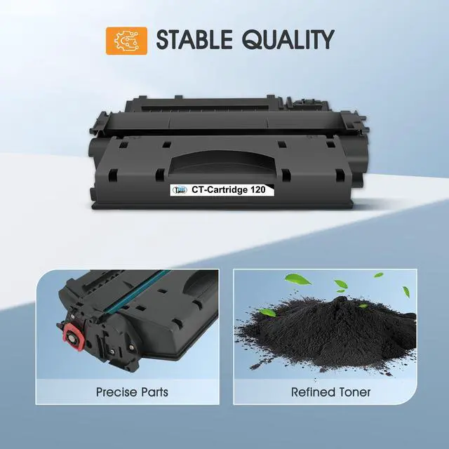 Alt view image 4 of 6 - 120 Black Toner Cartridge for Canon D1120 D1550 CRG-120 CRG120 High Yield | Compatible for Canon ImageCLASS D1120 D1550 D1150 D1320 D1350 D1520 D1100 D1370 D1180 D1170 MF6680DN MF417dw 4-Pack Printer