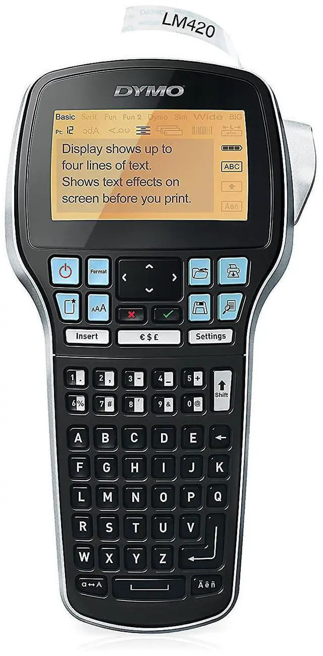 Main image of LM 420P ABC, Handheld use Label Maker | LabelManager 420 P, tape widths 9/12/19 mm