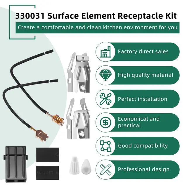 Alt view image 6 of 7 - Silver Burner Drip Pans and Stove Burners and Surface Element Receptacle | Pans W10196405(8) W10196406(6)+Burners MP15YA(6") MP21YA(8")+330031 Receptacle Compatible for Whirlpool Kenmor by
