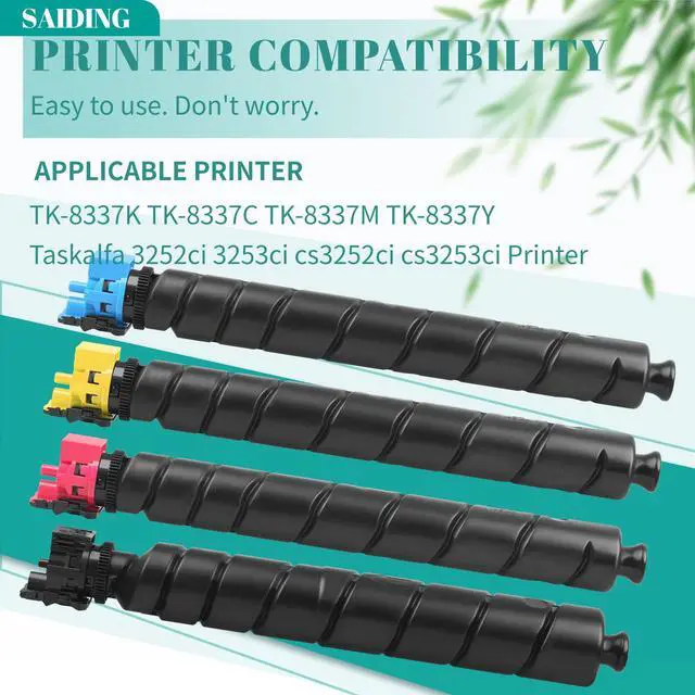 Alt view image 2 of 6 - TK8337 TK-8337 Toner High Yield TK-8337K TK-8337C TK-8337M TK-8337Y | TK-8337 Toner Compatible with Kyocera Taskalfa 3252ci 3253ci cs3252ci cs3253ci Printer(Black Magenta Cyan Yellow,4-Pack)