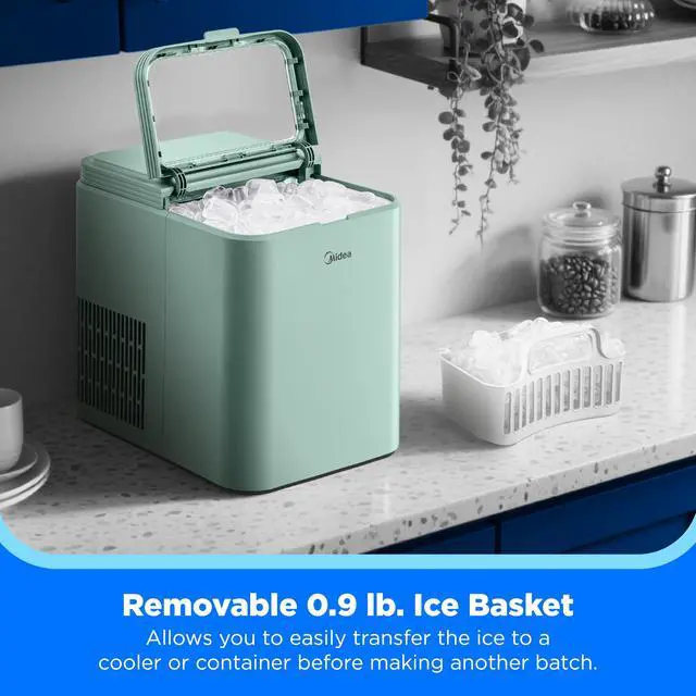 Alt view image 3 of 7 - 26lbs Countertop Bullet Ice Maker, Self-Cleaning, with Ice Scoop | 8 Ice Bullets Ready in 6 Minutes, for Home/Office/RV