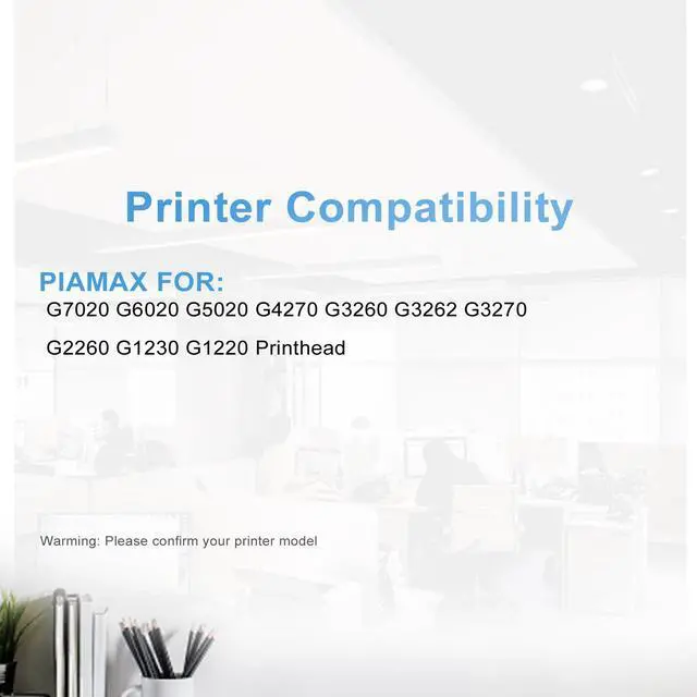 Alt view image 2 of 6 - High Pages BH-20 CH-20 Print Head Remanufactured for G7020 G6020 G5020 G4270 G3260 G3262 G2260 1230 1220 Mega Tank Printer Replacement PrinterHead Ink cartridges Combo Packs