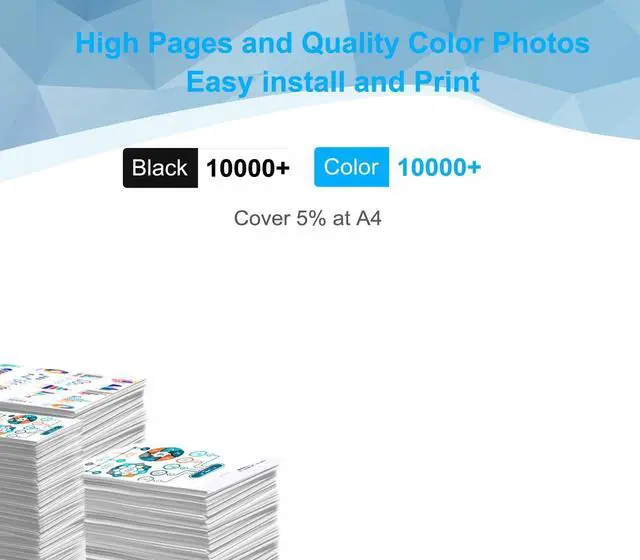 Alt view image 3 of 6 - High Pages BH-20 CH-20 Print Head Remanufactured for G7020 G6020 G5020 G4270 G3260 G3262 G2260 1230 1220 Mega Tank Printer Replacement PrinterHead Ink cartridges Combo Packs