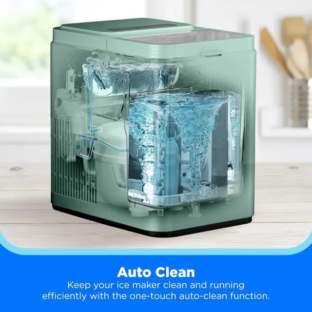 Alt view image 4 of 7 - 26lbs Countertop Bullet Ice Maker, Self-Cleaning, with Ice Scoop | 8 Ice Bullets Ready in 6 Minutes, for Home/Office/RV