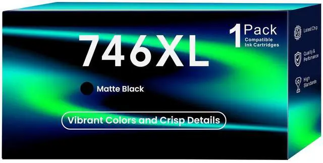 Main image of 746 Ink Cartridges Compatible with HP DesignJet Z6 & Z9+ Large Format Printers 300ML (Matte Black)