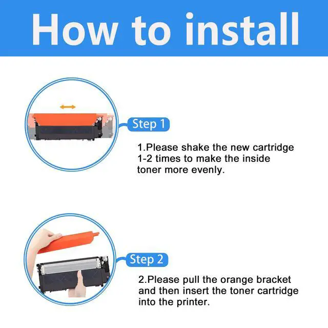 Alt view image 4 of 7 - Compatible Toner Cartridge Replacement for Samsung CLT-404S CLT-K404S CLT-C404S CLT-M404S CLT-Y404S SL-C430 SL-C430W SL-C480 SL-C480W SL-C480FN SL-C480FW SC-C482 SL-C482W SL-C482FW SL-C432 (KCMY)
