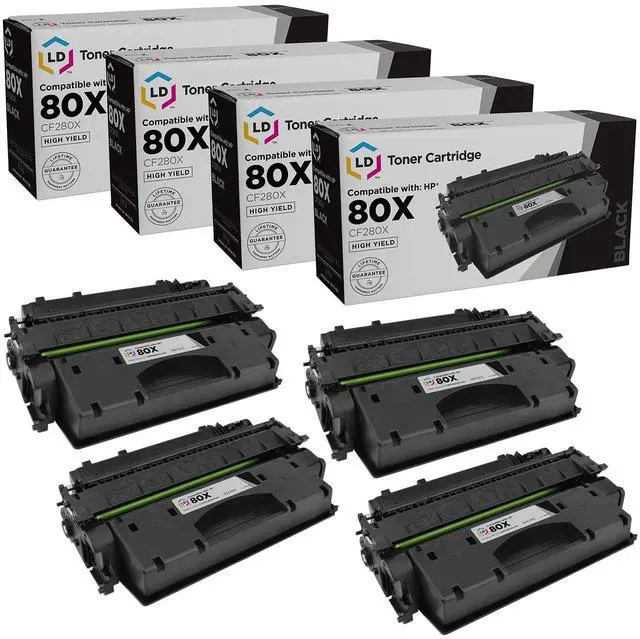 Main image of Products Compatible Toner Replacement for HP CF280X (Black, 4-Pk)