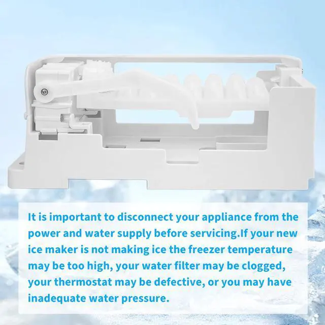 Alt view image 3 of 7 - DA97-07603B Ice Maker Assembly, Compatible with Samsung Refrigerator, Replaces DA61-03213B & DA97-07603A, OEM Replacement Ice Maker DA97-07603B
