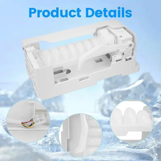 Alt view image 4 of 7 - DA97-07603B Ice Maker Assembly, Compatible with Samsung Refrigerator, Replaces DA61-03213B & DA97-07603A, OEM Replacement Ice Maker DA97-07603B