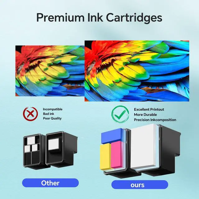 Alt view image 4 of 7 - 285XL 286XL Remanufactured Ink Cartridges Replacement for Canon 285 286 PG-285XL CL-286XL Ink Cartridges for Pixma TR7820, TS7720, TS7722 Inkjet Printer (Black and Color Combo Pack)