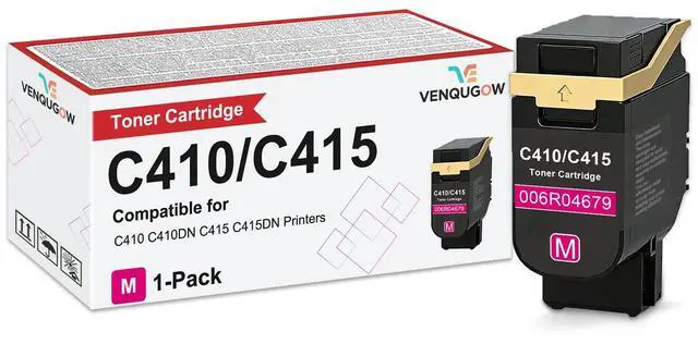 Main image of C410 Toner Cartridge Compatible for Xerox 006R04679 Magenta Toner Cartridges Compatible for Xerox Genuine C410 C410DN C415 C415DN Printers Standard Capacity 2,000 Pages 1-Pack