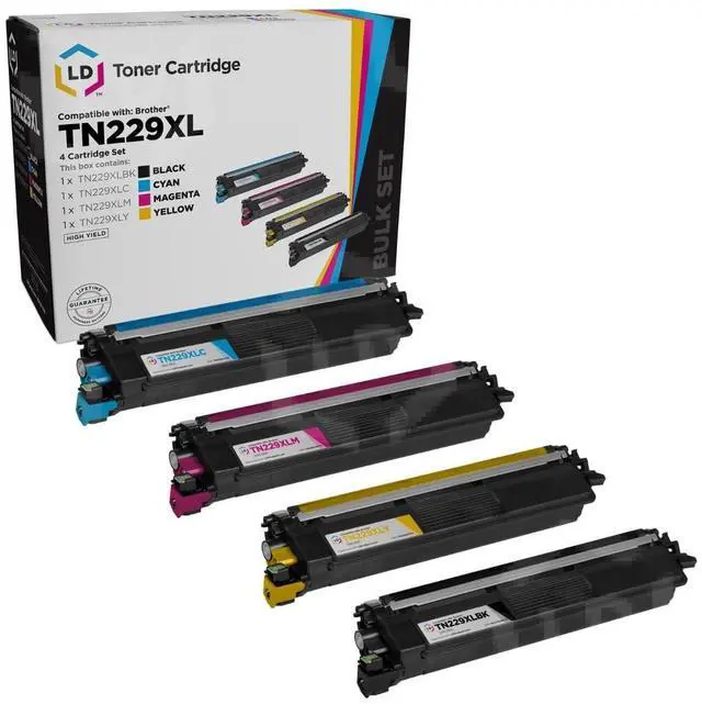 Main image of Products Compatible Toner Replacement for Brother TN229XL (BCMY 4PK) | For Brother HL-L3220/3280/3295/3300CDW, L8245CDW, MFC-L3720/3765/3780CDW, L8395CDW (US). BK 3,000/color 2,300pg