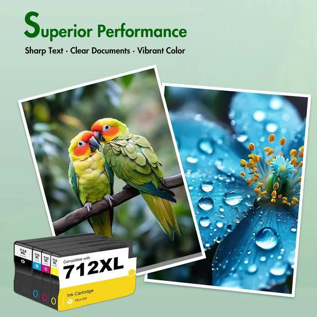 Alt view image 5 of 7 - 712 T210 712XL Ink Cartridge for HP Printers Black and Color Combo Pack | Replacement for HP 712 XL for DesignJet T210 T650 T630 T230 Studio Plotter Printer (4 Pack, Black, Cyan, Yellow, Magenta)
