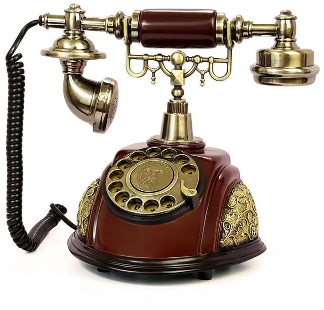 Main image of Retro Phone, Corded Landline Phone, Decorative Vintage Telephone, Classic Antique Old Fashion Telephones for Home & Office Decor Gift