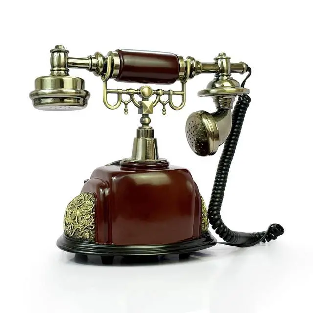 Alt view image 7 of 7 - Retro Phone, Corded Landline Phone, Decorative Vintage Telephone, Classic Antique Old Fashion Telephones for Home & Office Decor Gift