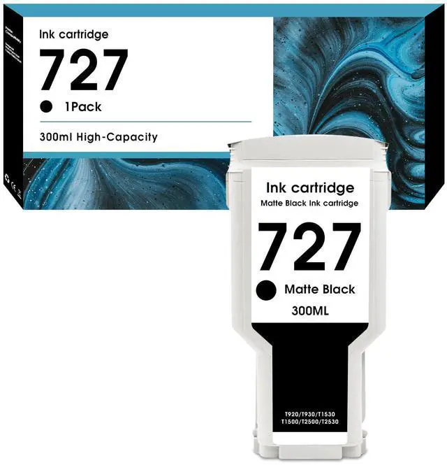 Main image of 727 Ink Cartridges Matte Black 300ML High Yield Compatiblet for HP Ink 727 hp 727XL Ink Work for DesignJet T930 T2530 T1530 T2500 T920 T1500 Printer,1 Pack