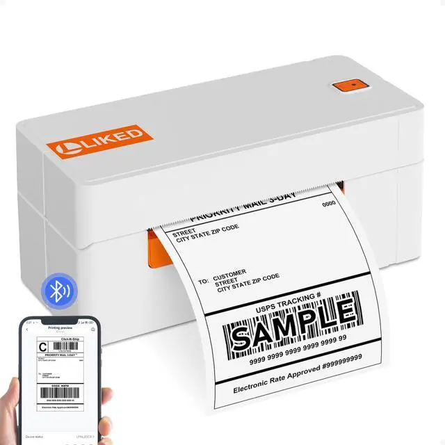 Main image of Wireless Thermal Label Printer 4x6 Bluetooth WiFi Shipping Label Printer for Small Business, Long-Life Print Head (Over 650,000 4x6 Labels), Compatible with iPhone, Windows & Mac
