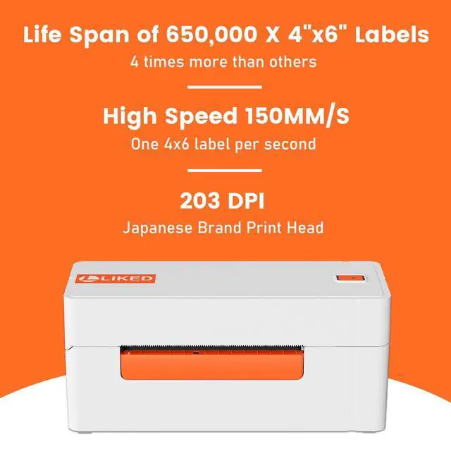 Alt view image 4 of 7 - Wireless Thermal Label Printer 4x6 Bluetooth WiFi Shipping Label Printer for Small Business, Long-Life Print Head (Over 650,000 4x6 Labels), Compatible with iPhone, Windows & Mac
