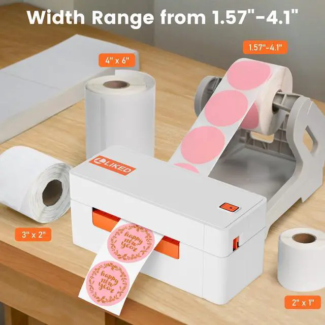 Alt view image 3 of 7 - Wireless Thermal Label Printer 4x6 Bluetooth WiFi Shipping Label Printer for Small Business, Long-Life Print Head (Over 650,000 4x6 Labels), Compatible with iPhone, Windows & Mac