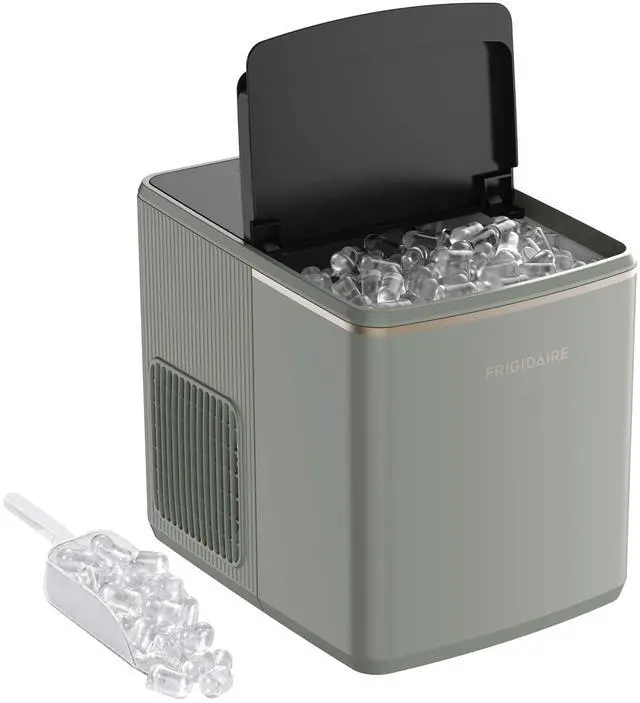 Main image of Countertop Ice Maker, 26 lbs per Day Fast Bullet Ice Making Machine with Touch Display, 9 Pieces in 715 Minutes, Portable Ice Machine for Home Kitchen, Office & RV, Green