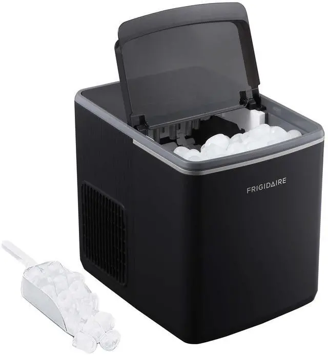 Main image of Countertop Ice Maker, 26 lbs per Day Fast Bullet Ice Making Machine with Touch Display, 9 Pieces in 715 Minutes, Portable Ice Machine for Home Kitchen, Office & RV, Onyx