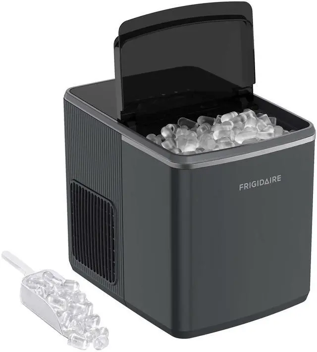 Main image of Countertop Ice Maker, 26 lbs per Day Fast Bullet Ice Making Machine with Touch Display, 9 Pieces in 715 Minutes, Portable Ice Machine for Home Kitchen, Office & RV, Grey