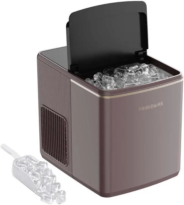 Main image of Countertop Ice Maker, 26 lbs per Day Fast Bullet Ice Making Machine with Touch Display, 9 Pieces in 715 Minutes, Portable Ice Machine for Home Kitchen, Office & RV, Mauve