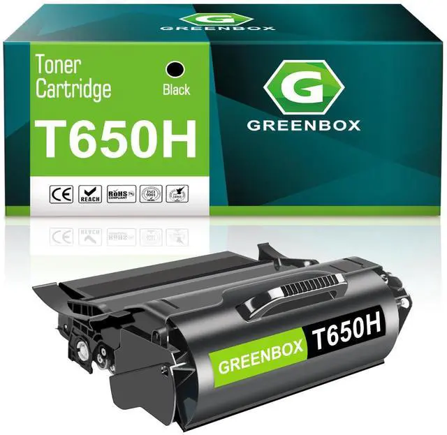 Main image of T650H T650H11A T650H04A Toner Cartridge for T650 T652 T654 Printer | Replacement for Lexmark T650 T650n T650dn T650dtn T652 T654 T656 TS654dn TS656dne Printers, 25,000 Pages