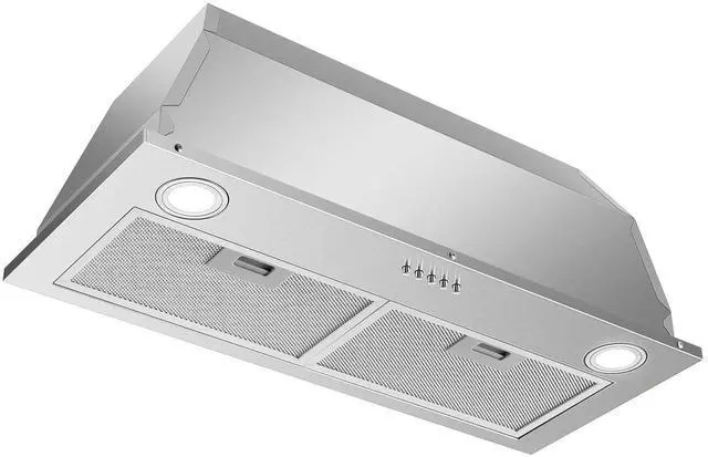 Main image of Range Hood Insert 30 inch Stainless Steel Built-in Kitchen Hood | 600 CFM, Ductless/Ducted Range Hood, Push Button Control, 3-Speed Fan, 2 Pcs Aluminum Filters