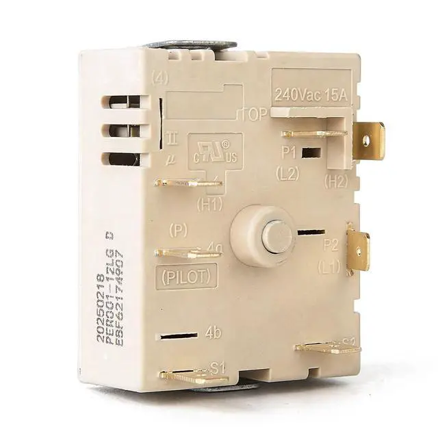 Alt view image 4 of 7 - EBF62174907 Infinite Control Switch Replacement for LG Range Surface Element Replaces EBF62174902, EBF62174904 PER001-12LG D PER001-12S D