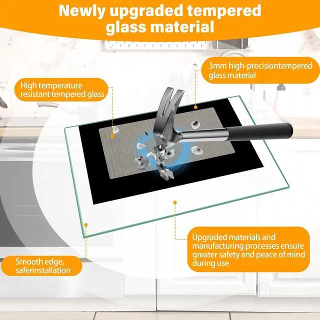 Alt view image 5 of 7 - UPGRADED 316452758 Outer Oven Door Glass Compatible With Crosley Frigidaire Range Door Glass Parts 29.3" x 20.2" Stove Outer Glass Door Panel Replacement 4583012 AP6284729 PS12175974 316452719