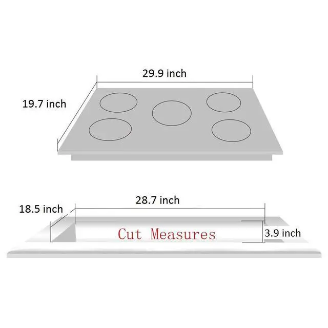 Alt view image 4 of 7 - 30 Inch Gas Cooktop - Dual Fuel Sealed 5 Burners Drop-In Stainless Steel Hob DK257-A01
