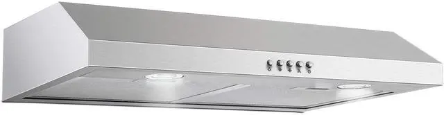 Main image of Under Cabinet Range Hood,30 inch Ductless Range Hood Alterable to Ducted,Stainless Steel Kitchen Exhaust Hood with 700CFM, 3-Speed Fan,Stove Vent and Oven Hood with Button Control