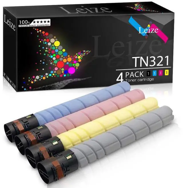Main image of TN321 TN-321 Toner Cartridge Replacement for Konica Minolta Bizhub TN321 C224e C364e C284e C224 C284 C364 C7822 C7828 Series Printers Ink (KCMY, 4-Pack)