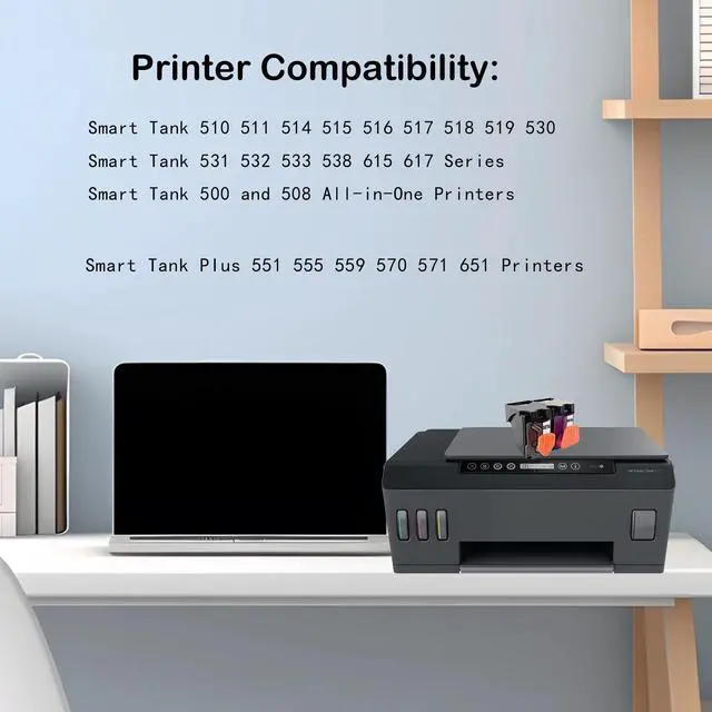 Alt view image 2 of 6 - Smart Tank Plus 651 Printhead GT53 X4E75A M0H50A Print Head | for Smart Tank 500 508 510 511 514 515 516 517 518 519 530 531 532 533 538 615 617 Smart Tank Plus 550 551 555 559 570 571