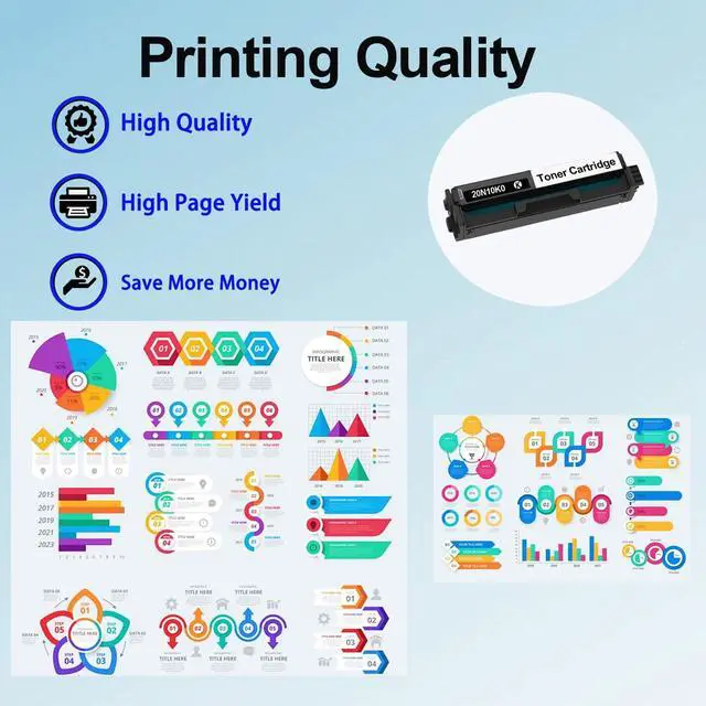 Alt view image 5 of 7 - 20N10K0 Black Toner Cartridge Use for CS331 CS431 CX331 CX431 Printers (1,500 Pages)