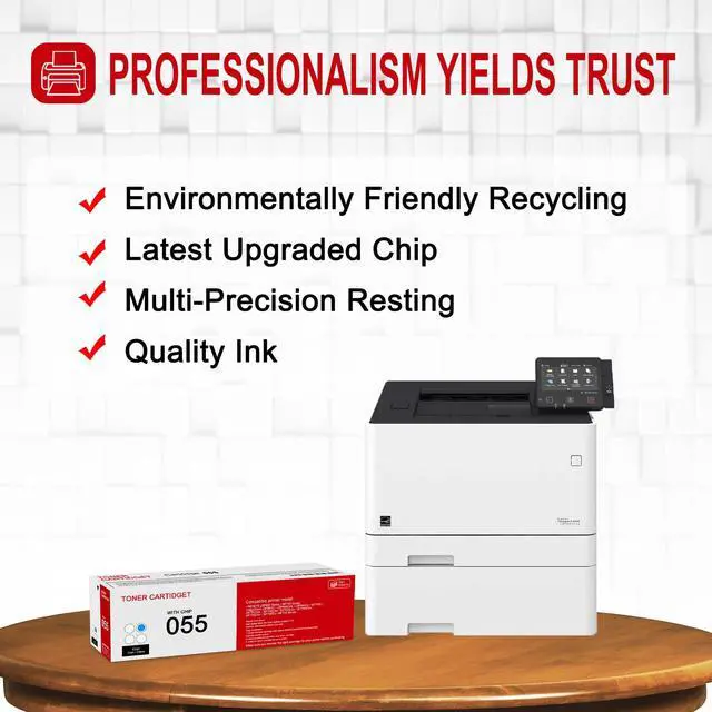Alt view image 5 of 6 - 1 Pack 055 3015C001 Cyan Toner Cartridge: Compatible CRG-055 Replacement for Canon i-SENSYS LBP660 MF740 Series ImageClass LBP660C LBP664Cdw LBP664Cx MF740C MF741Cdw MF743Cdw MF746Cdw Series Printer