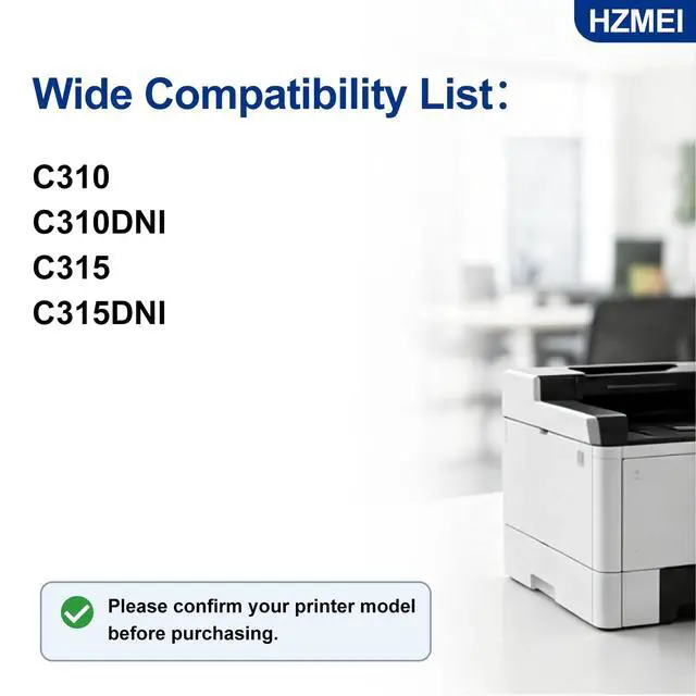 Alt view image 2 of 7 - High Capacity C310 C315 Toner Cartridge 4-Pack with New Chip | Compatible with Xerox C310 C310DNI C315 C315DNI Color Printers for Xerox 006R04356 006R04357 006R04358 006R04359
