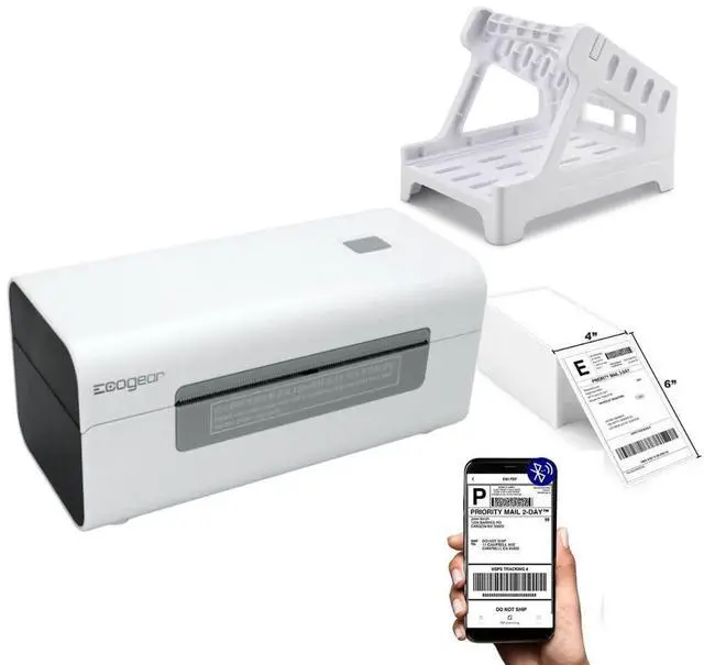 Main image of Thermal Shipping Label Printer, Wireless Bluetooth 4x6 Label Printer for Small Business, Compatible with Android, iPhone, and Windows - Ideal for Amazon, Shopify, Ebay, Etsy, USPS