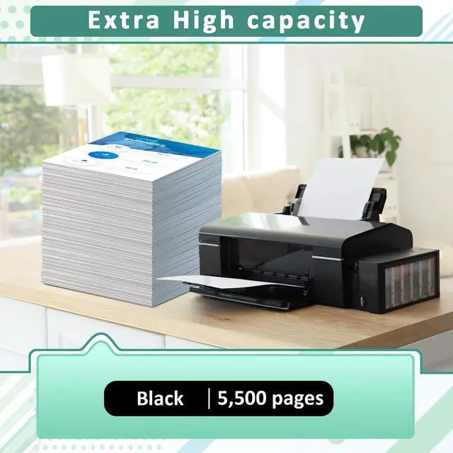 Alt view image 5 of 7 - C230 C235 Black Toner Cartridge (with Chip) for Xerox,Replacement 006R04391 High-Yield 5500 Pages Ink Cartridge,Compatible with Xerox C235DNI/C230DNI Color Printer 006R04383 Standard Capacity (Black)