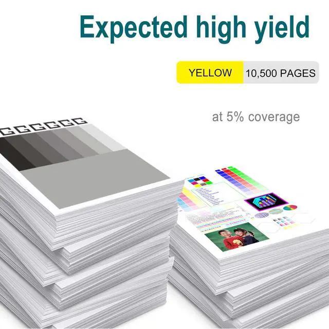 Alt view image 3 of 6 - 655A Yellow Toner Cartridge for HP 655A CF452A M652 M653 M681 M682 | Compatible for HP Color LaserJet Enterprise M652n M652 M653dn M653x M653 M681,M682 Printer ink (1 Pack)