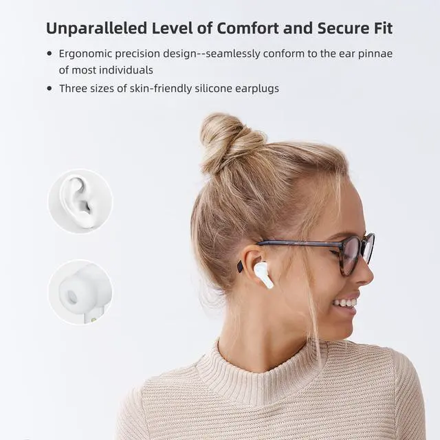 Alt view image 7 of 7 - M3 AI Translation Earbuds Real Time, Language Translator Device in 144 Languages, 3-in-1 Offline Two-Way Audífonos Traductores, Live Translate Headphones, No Subscription Required (White)