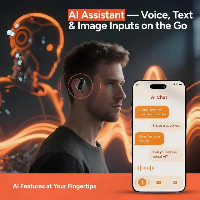 Alt view image 6 of 7 - AI Translation Earbuds Real Time | 144+ Languages with 60H Playtime for iOS & Android | Language Translator Earbuds with Noise Cancellation | Translating Headphones for Business & Learning Languages