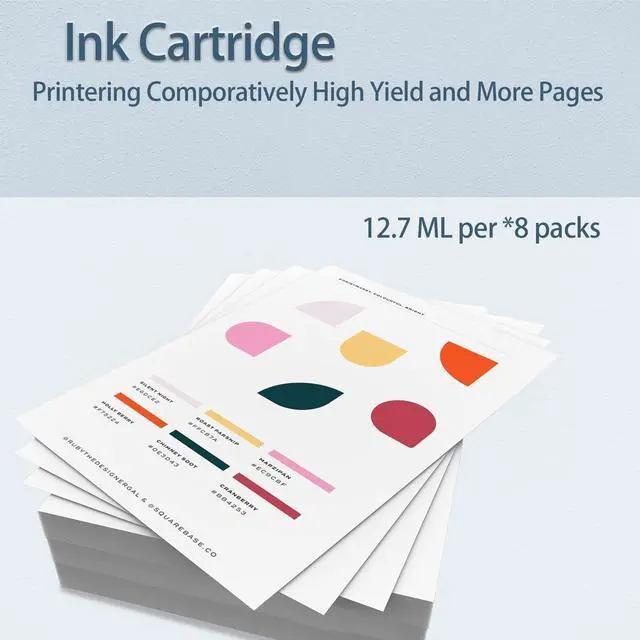 Alt view image 3 of 6 - Compatible with Canon PRO 200 / PRO 200S CLI 65 CLI-65 Ink Cartridges 8-Pack with Chip (1BK, 1C, 1M, 1Y, 1PM, 1PC, 1GY, 1LGY)