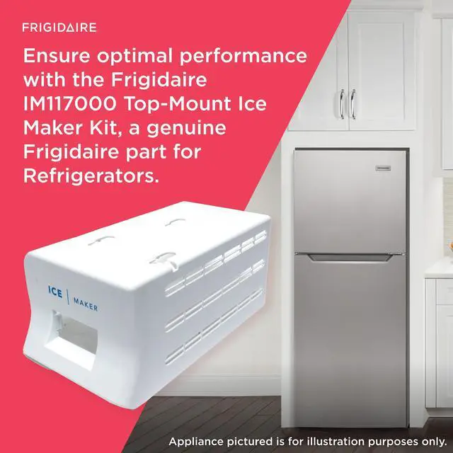 Alt view image 5 of 7 - IM117000 Top-Mount Ice Maker Kit for Refrigerators, White