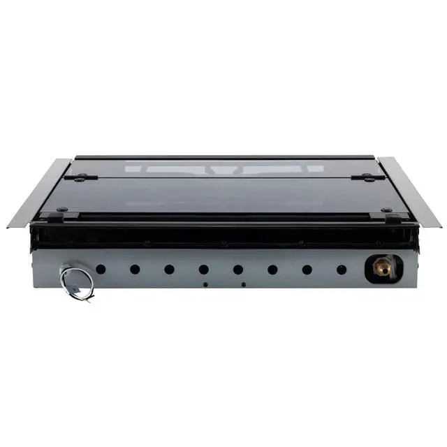 Alt view image 2 of 7 - 3-Burner RV Gas Cooktop | Black | Cover Included