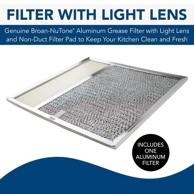 Alt view image 2 of 4 - BP57 Aluminum Filter with Light Lens, Kitchen Exhaust Grease Filter, Stove Hood Vent Air Filters (Pack of 8)