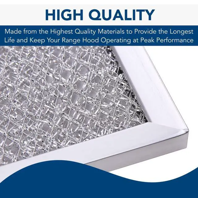 Alt view image 4 of 4 - BP57 Aluminum Filter with Light Lens, Kitchen Exhaust Grease Filter, Stove Hood Vent Air Filters (Pack of 8)